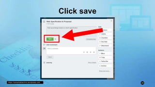 https://remarkablechris.wordpress.com 49
Click save
 