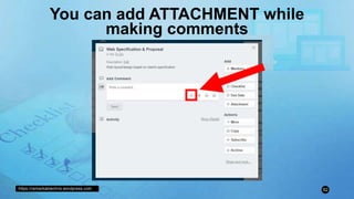 https://remarkablechris.wordpress.com 52
You can add ATTACHMENT while
making comments
 