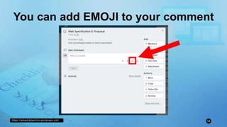 https://remarkablechris.wordpress.com 54
You can add EMOJI to your comment
 