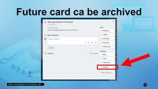 https://remarkablechris.wordpress.com 70
Future card ca be archived
 