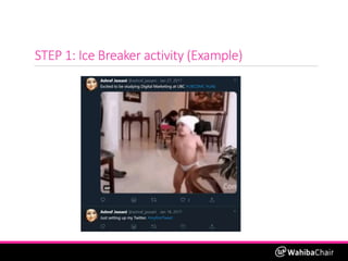 STEP 1: Ice Breaker activity (Example)
 