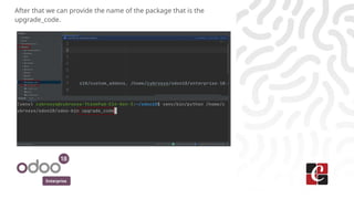 How to Use Upgrade Code Command in Odoo 18 | PPTX
