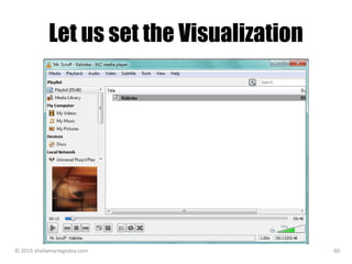 Let us set the Visualization
© 2015 sheilamariegodoy.com 60
 