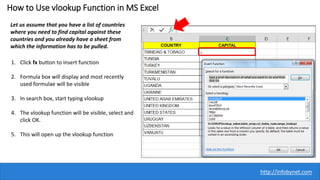 How to use vlookup in MS Excel | PPT