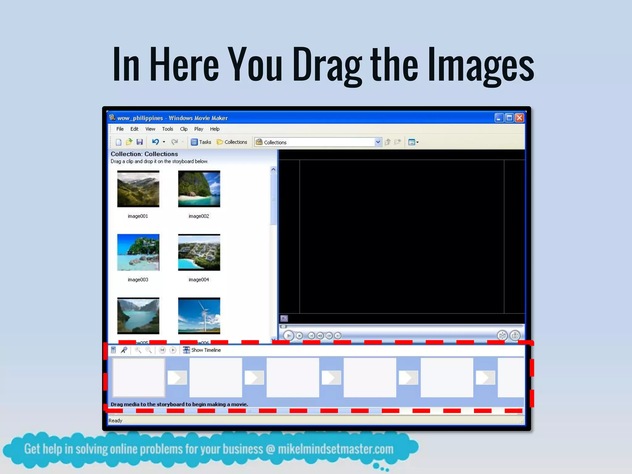 In Here You Drag the Images
 