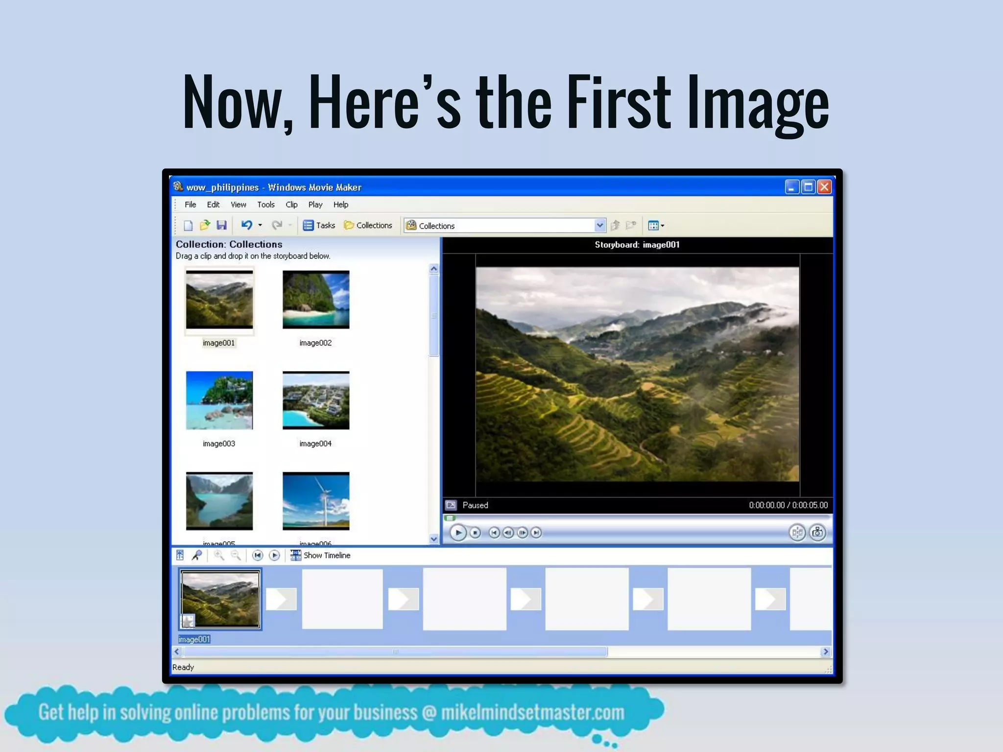 Now, Here’s the First Image
 