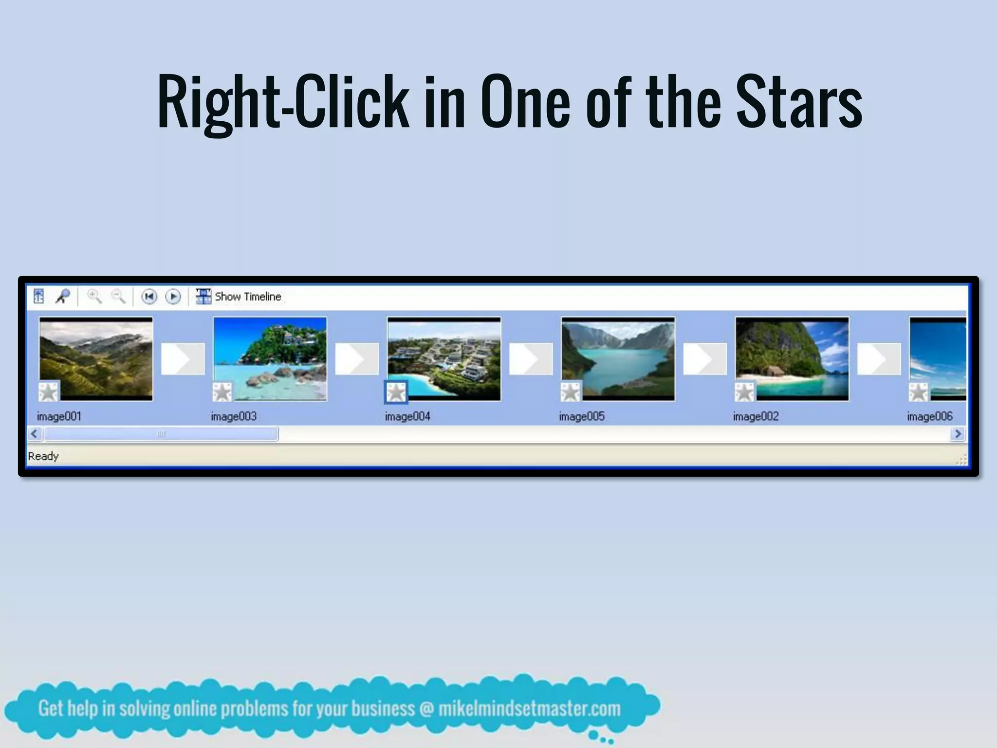 Right-Click in One of the Stars
 