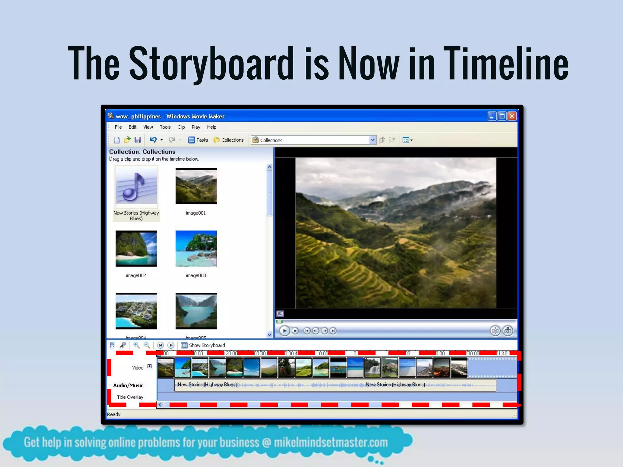The Storyboard is Now in Timeline
 