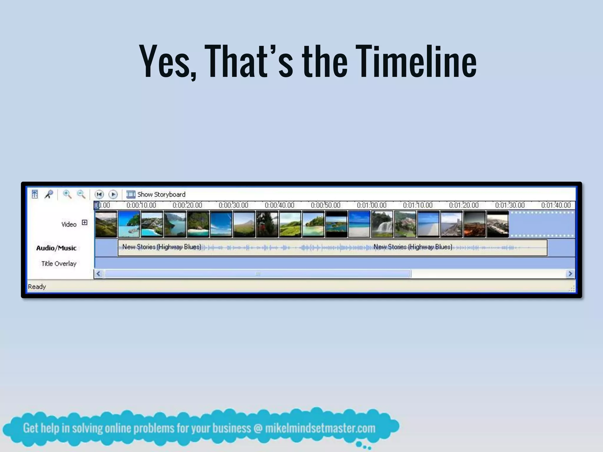 Yes, That’s the Timeline
 