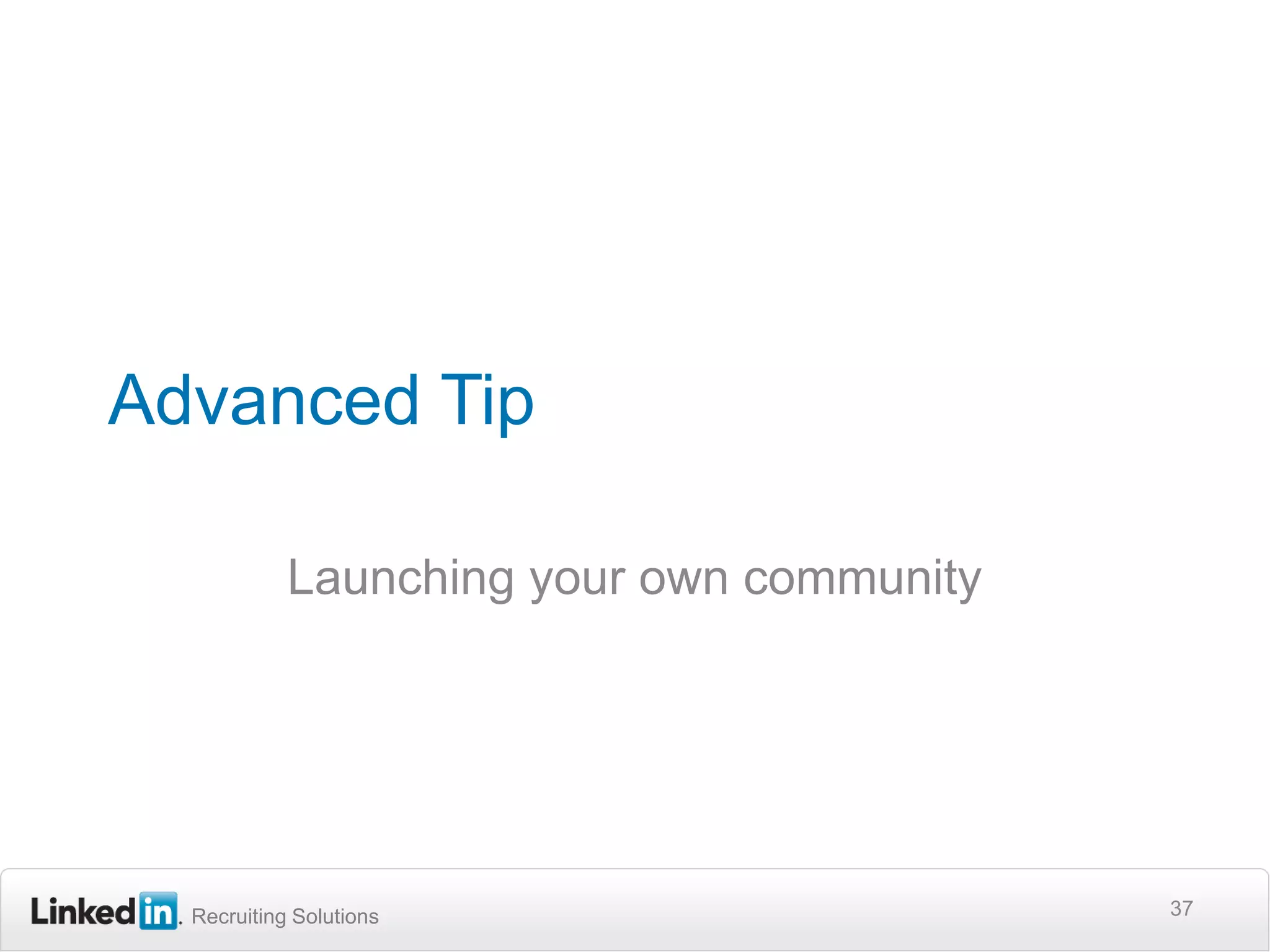 Do it with your team2. Join Existing GroupsUnderstand how your target uses Social Media26Identify and join influential communities