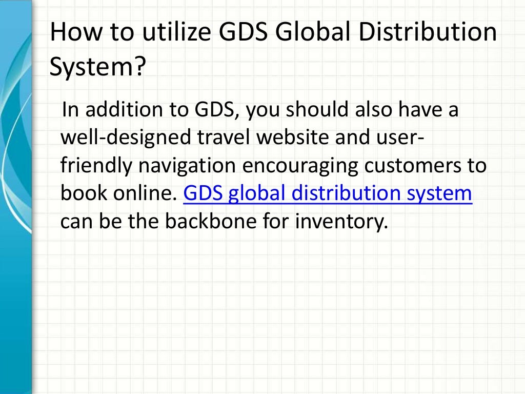 GDS Global Distribution System