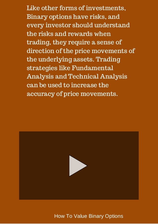 how to value binary options