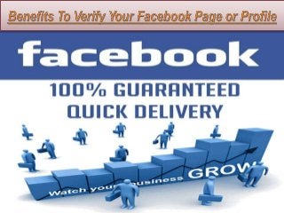 How to verify your facebook profile?