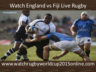 Watch England vs Fiji Live Rugby
www.watchrugbyworldcup2015online.com
 