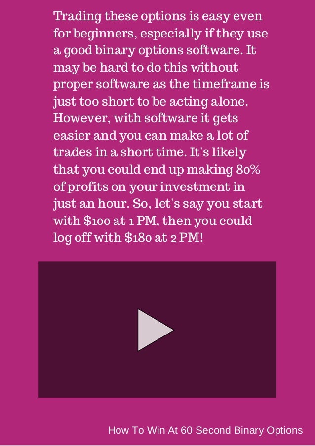 How to predict 60 second binary options - how to predict 60 second binary options