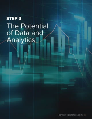The Potential
of Data and
Analytics
STEP 3
COPYRIGHT © 2016 FORBES INSIGHTS | 13
 