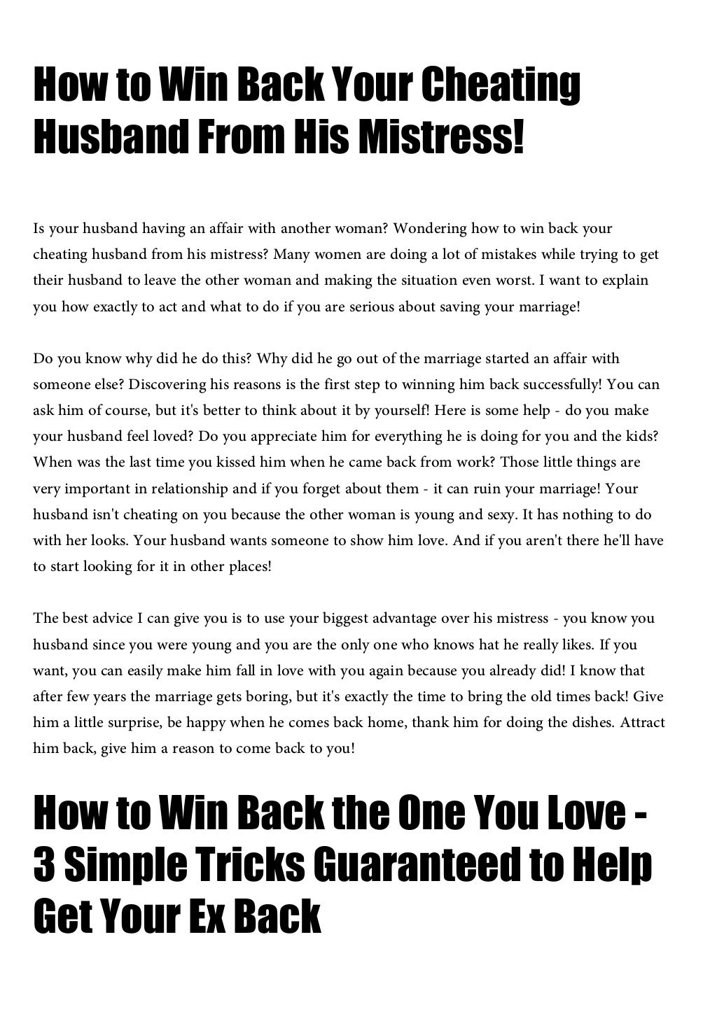 How to win back my boyfriend steps to make him yours again