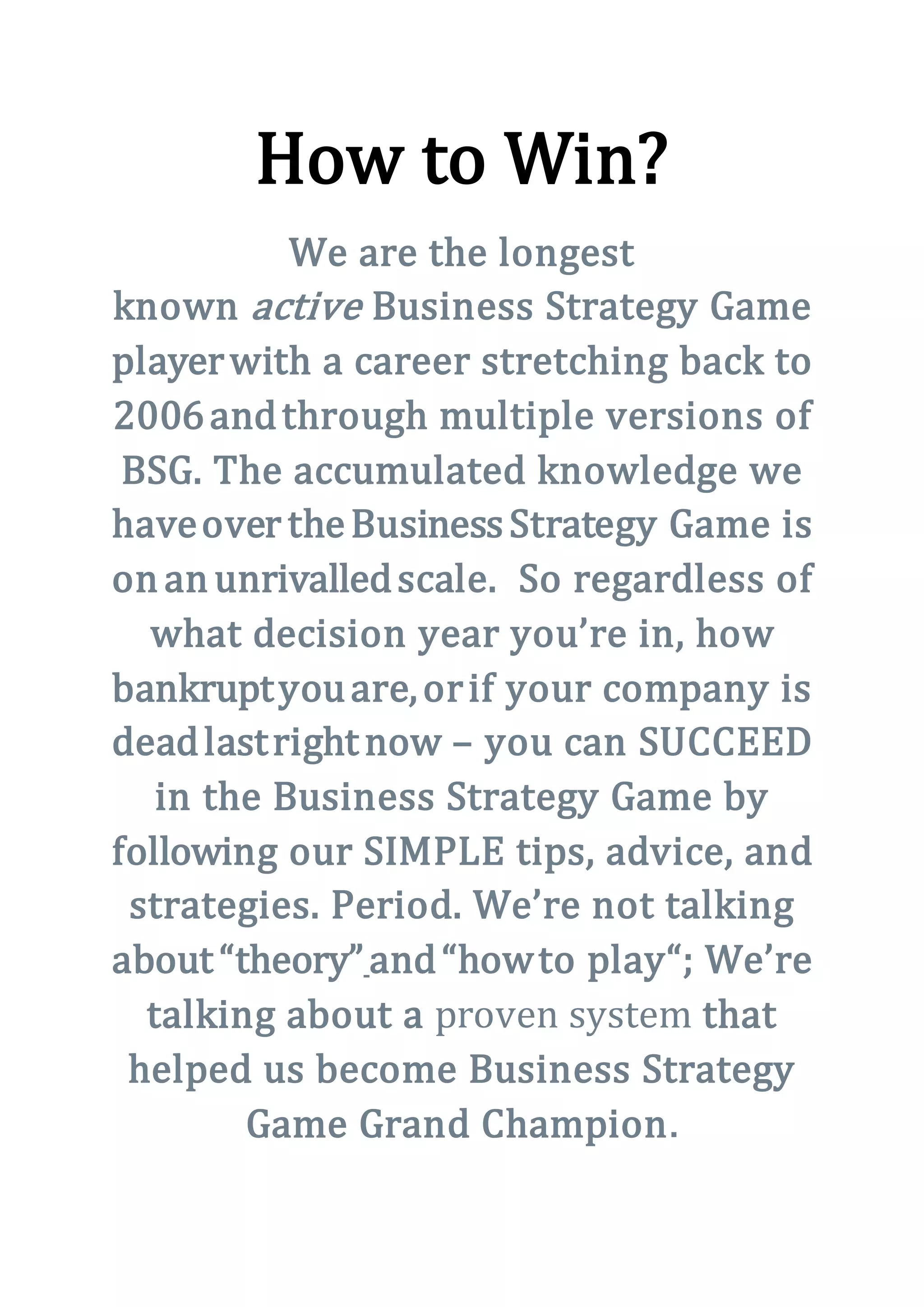 How To Win Bsg Game PDF How To Win Bsg Game PDF