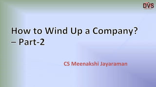 CS Meenakshi Jayaraman
 