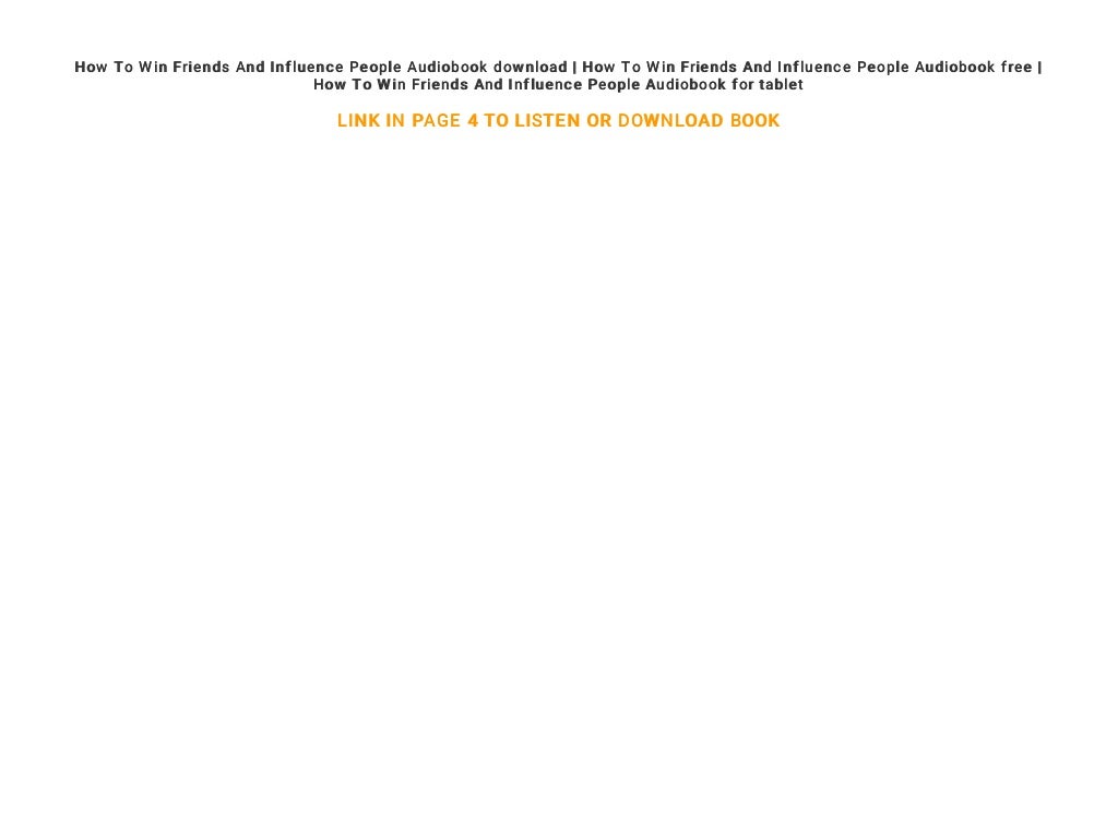 How To Win Friends And Influence People Audiobook (Free) | AudioBooksLoft audiobook how to win friends and influence free download
