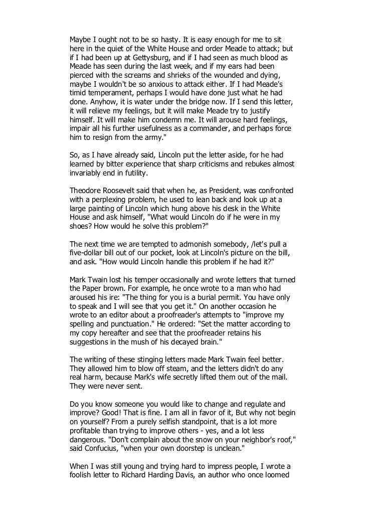 How to win friends essay