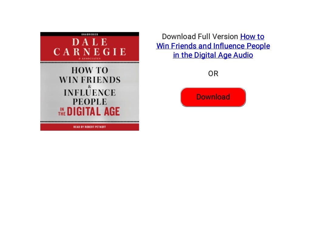 How to Win Friends and Influence People – Free AudioBook! audiobook how to win friends and influence free download