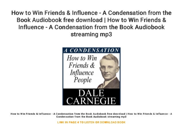audiobook how to win friends and influence free download