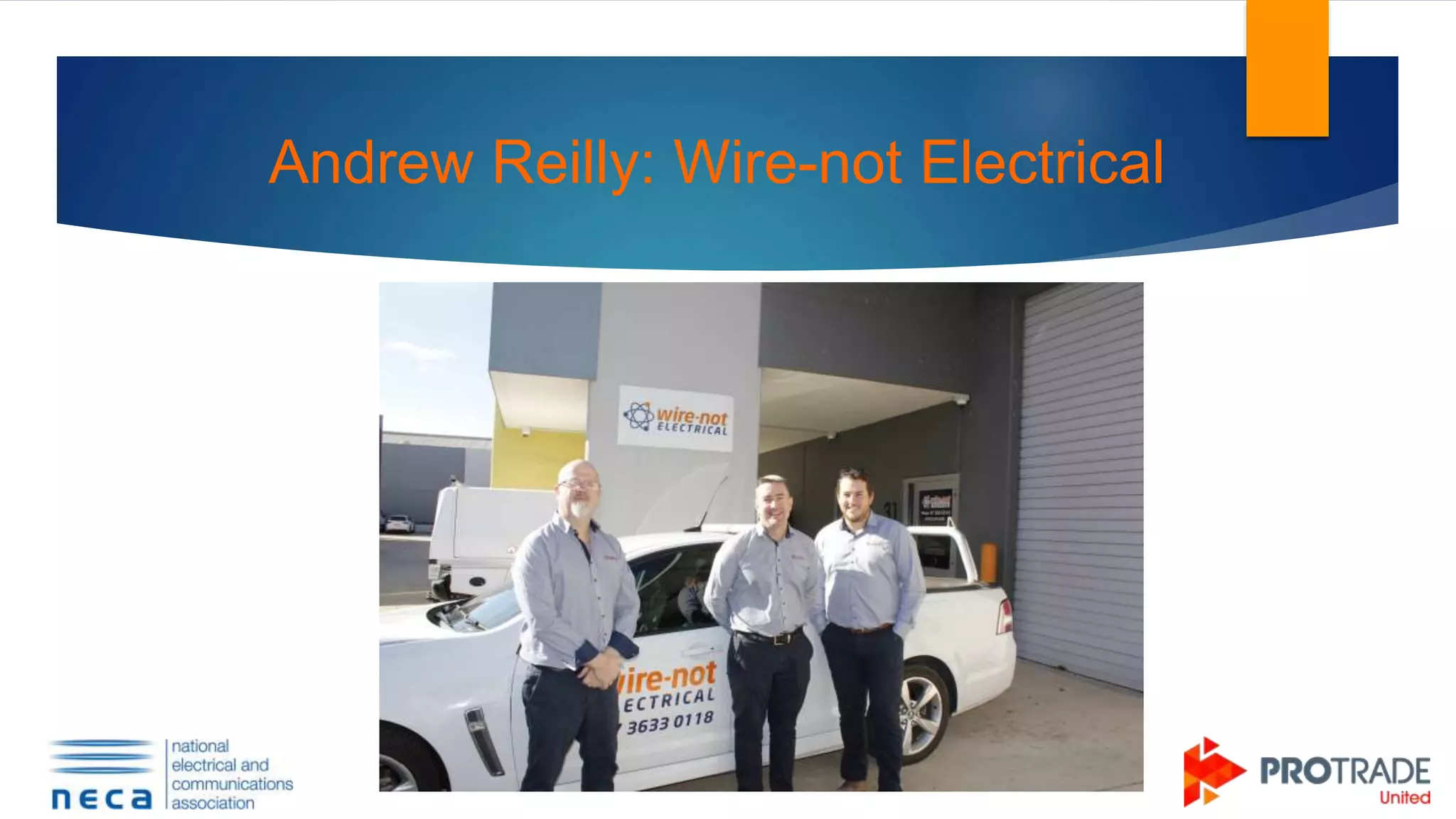Andrew Reilly: Wire-not Electrical
 
