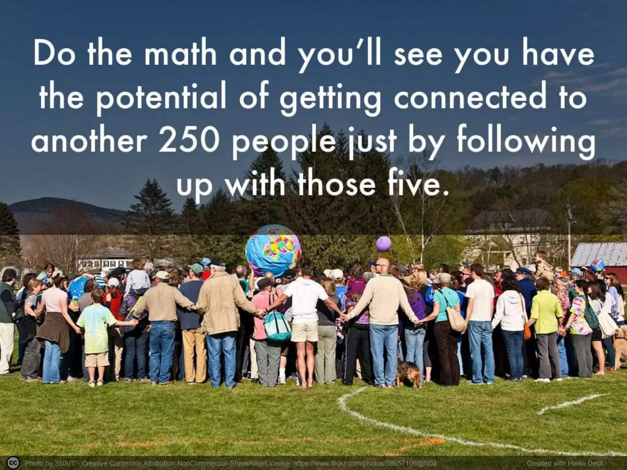 Photo by 350VT - Creative Commons Attribution-NonCommercial-ShareAlike License https://www.flickr.com/photos/68657106@N04 Created with Haiku Deck
 