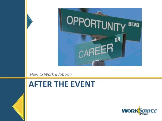 how to work a job fair