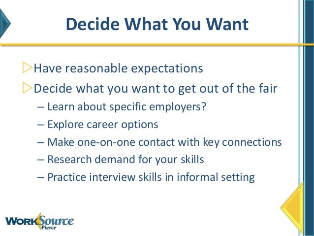 how to work a job fair