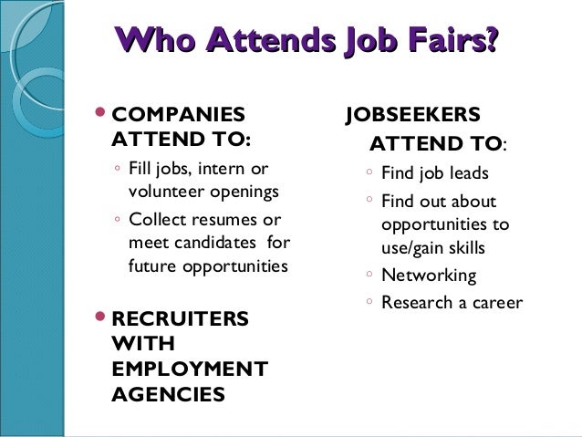 how job fairs work