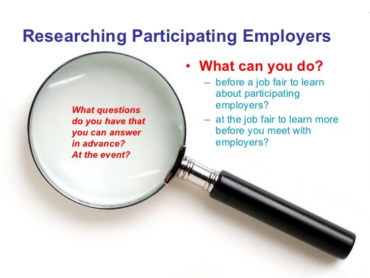 how to work a job fair