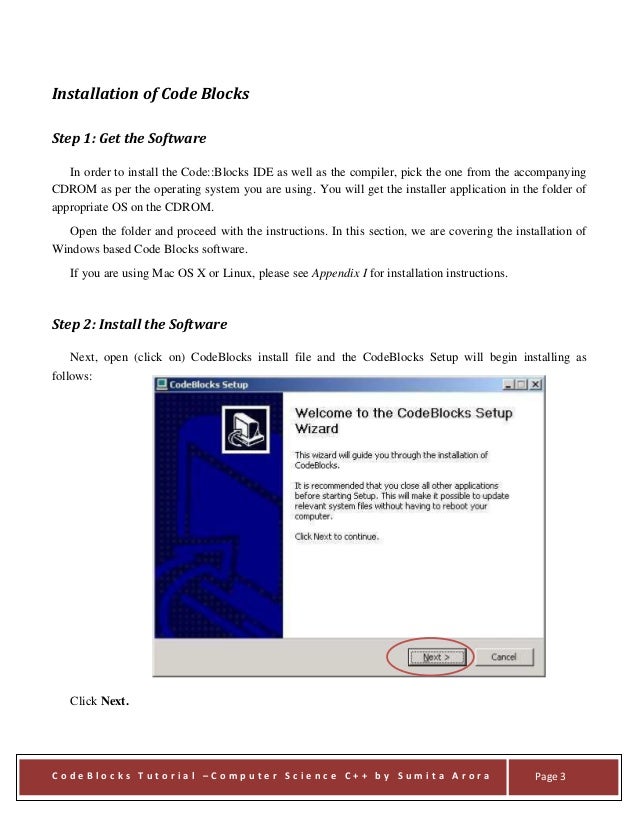 Code blocks mac os x compiler software