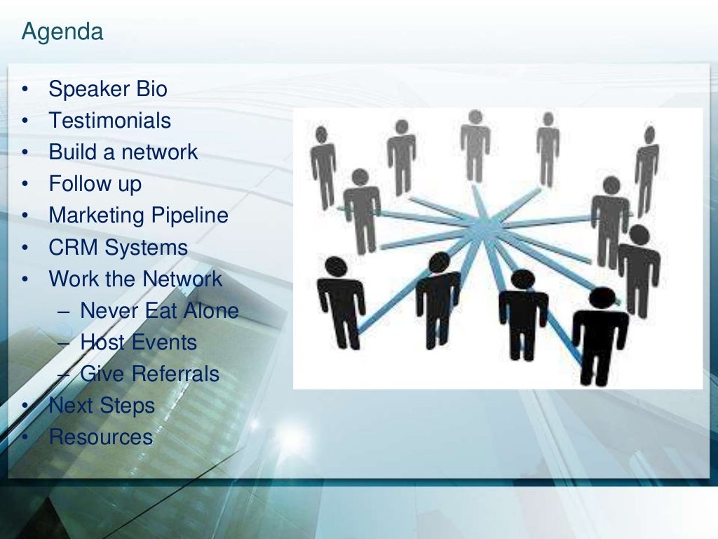 How to work your network webinar