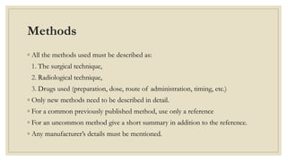 Uncommon Method How to write a medical original article | PPTX
