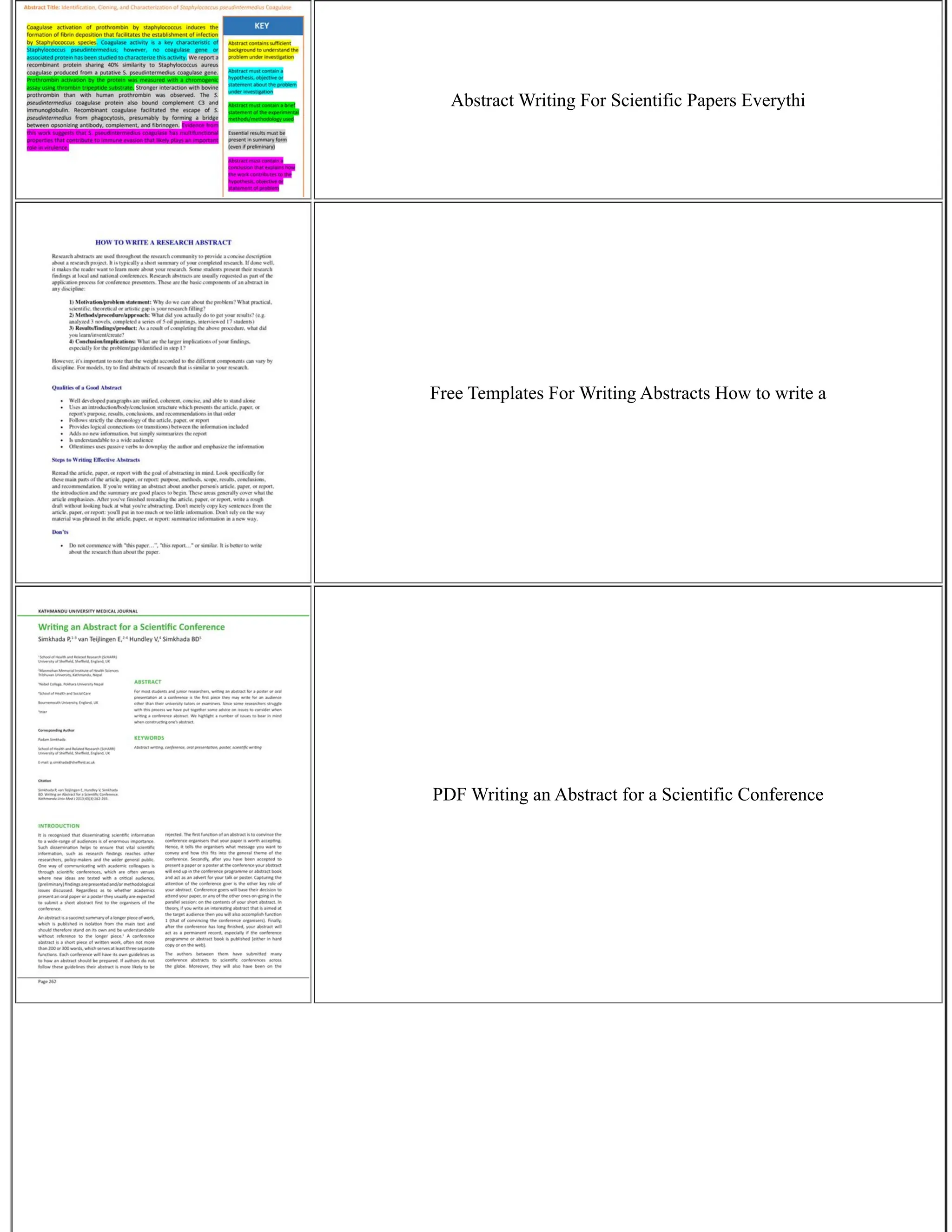 How To Write A Abstract For A Research Paper | PDF