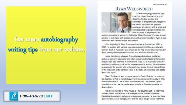 How to write a biography for a website
