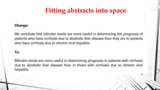 Fitting abstracts into space
 