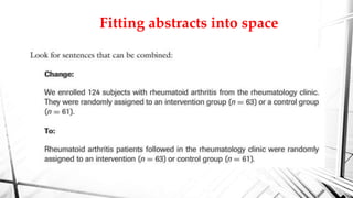 Fitting abstracts into space
 