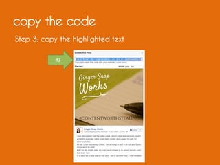 copy the code
Step 3: copy the highlighted text
#3
 