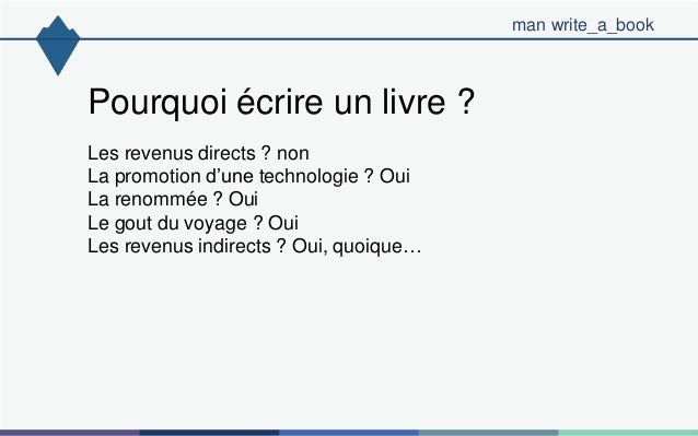 Comment et pourquoi écrire un livre  Cas de PHP 5 avancé