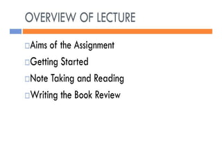How To Write A BOOK REVIEW | PDF