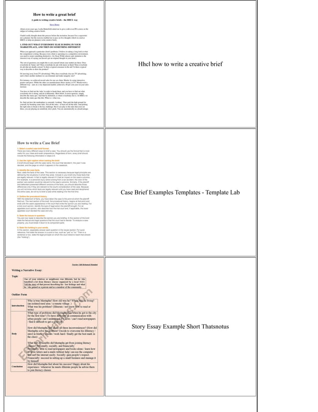 How To Write A Brief Essay | PDF