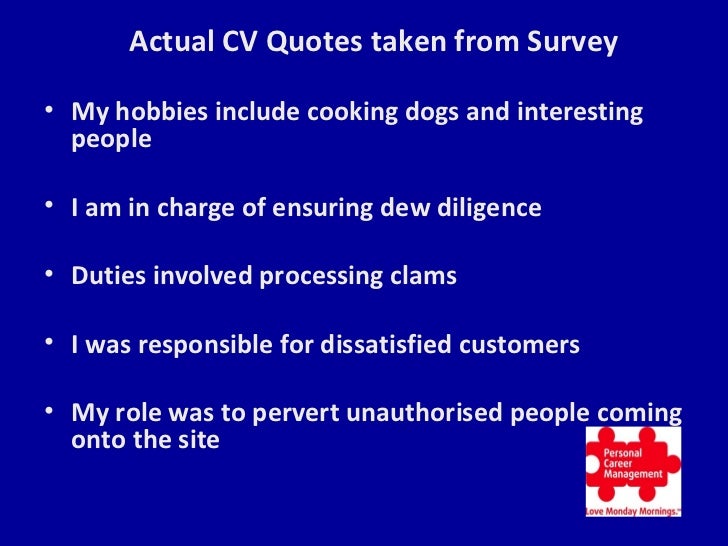 how to write a brilliant cv interesting hobbies for resume