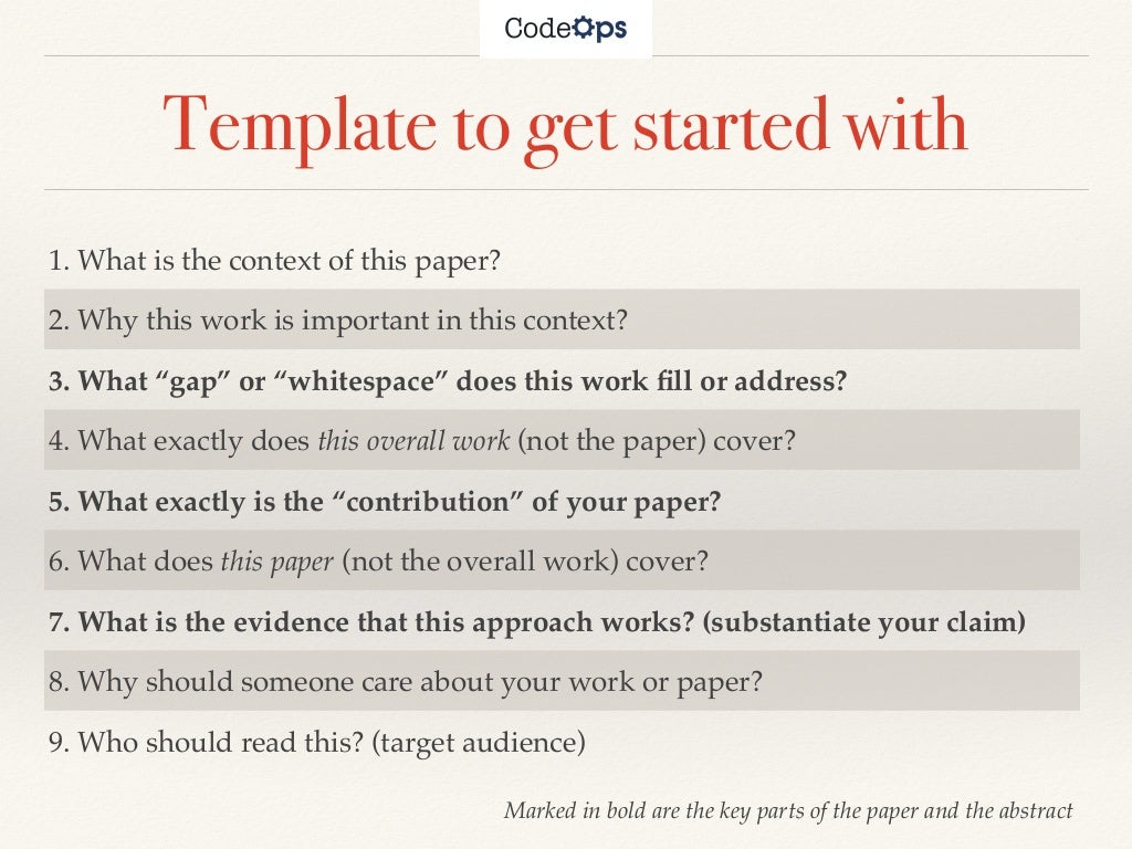 How to write white paper abstract image
