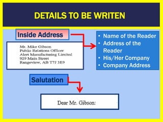 How To Write a Business/Formal Letter | PPTX