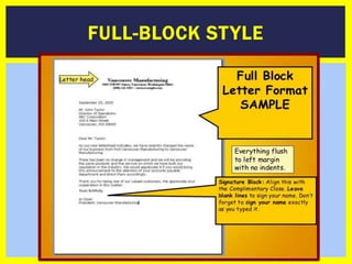 How To Write a Business/Formal Letter | PPTX