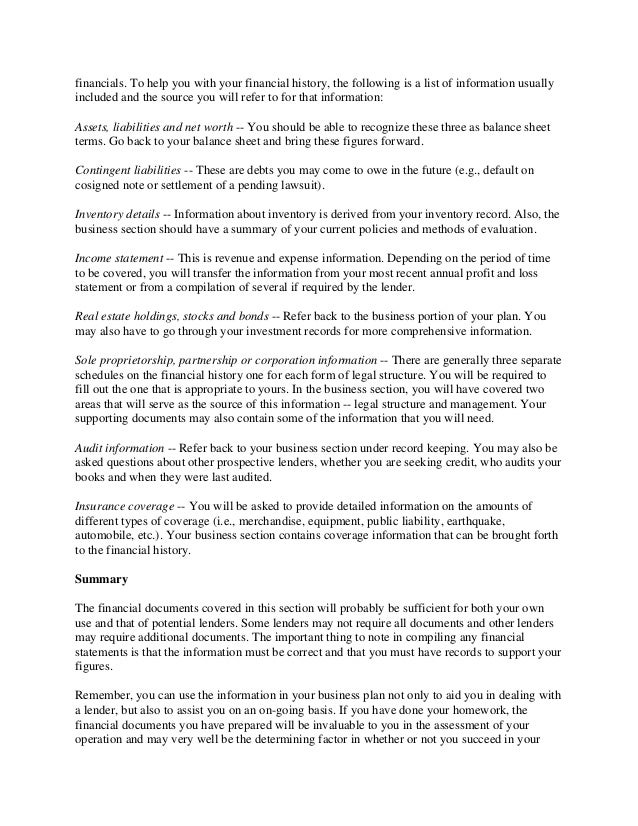 Free business plan template image