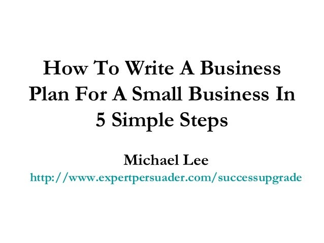 How to write a simple business plan uk